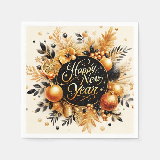 新年 スタンダードカクテルナプキン (正面)