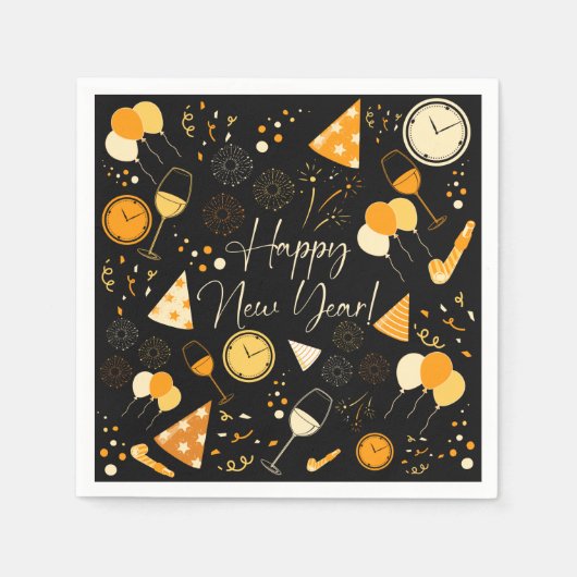 新年 スタンダードカクテルナプキン (正面)