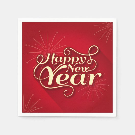 新年 スタンダードカクテルナプキン (正面)