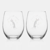 新年 ステムなしワイングラス (裏面)