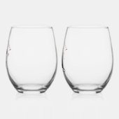 新年 ステムなしワイングラス (左)