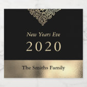 新年 スパークリングワインラベル (シングルラベル)