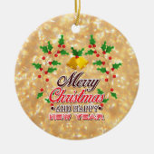 新年 セラミックオーナメント (正面)