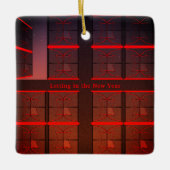 新年 セラミックオーナメント (正面)