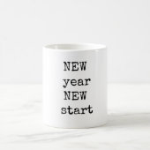 新年，ニュースタート，コーヒーマグ コーヒーマグカップ (中央)
