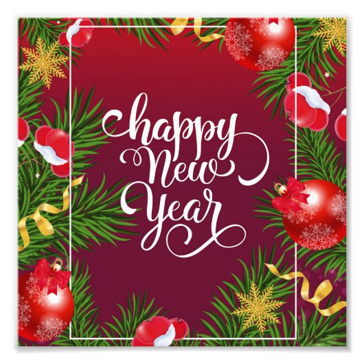 新年 フォトプリント            (正面)