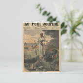 新年、フランスはよりよい日を望みます シーズンポストカード (スタンド正面)