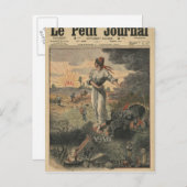 新年、フランスはよりよい日を望みます シーズンポストカード (正面/裏面)