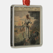 新年、フランスはよりよい日を望みます メタルオーナメント (右)