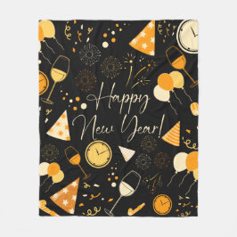 新年 フリースブランケット