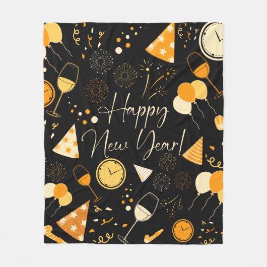新年 フリースブランケット (正面)