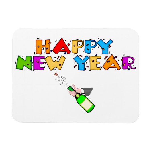 新年 マグネット (横)