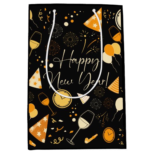 新年 ミディアムペーパーバッグ (正面)