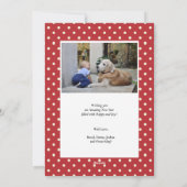 新年 |ミニマルモダンリストフォト シーズンカード (裏面)