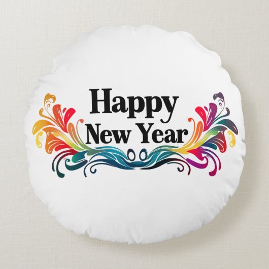 新年 ラウンドクッション (正面)