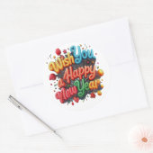 新年 ラウンドシール (封筒)