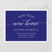 新年 |新しいホームブルーの動きのお知らせ ポストカード (正面)