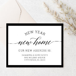 新年 |新しいホーム引越し案内 ポストカード