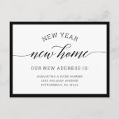 新年 |新しいホーム引越し案内 ポストカード (正面)