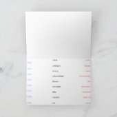 新年,新しい姿勢 シーズンカード (内部)