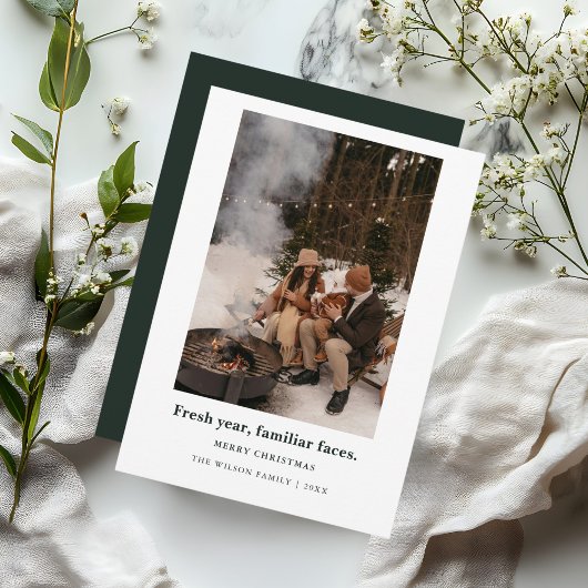 新年、新しい年のはじめの挨拶に、懐かしい顔ぶれ。,クリスマス フォト カード