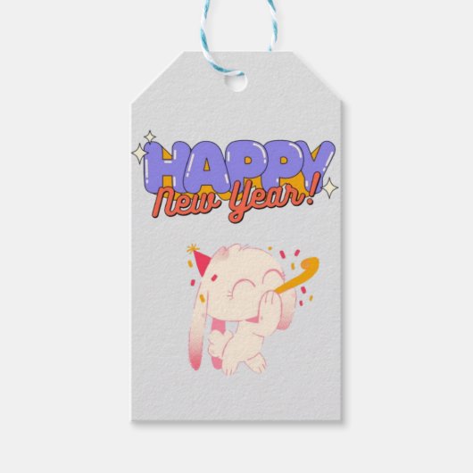 「新年、新しい雰囲気」 ギフトタグ (正面)