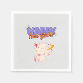 「新年、新しい雰囲気」 スタンダードカクテルナプキン