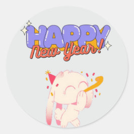 「新年、新しい雰囲気」 ラウンドシール