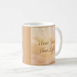 「新年、新たな光」 Golden Dawn Sunrise デザイン コーヒーマグカップ