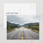 新年 新たな冒険 | 写真入りホリデーポストカード シーズンポストカード (正面/裏面)
