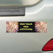 新年 新たな気持ちで バンパーステッカー (車上)