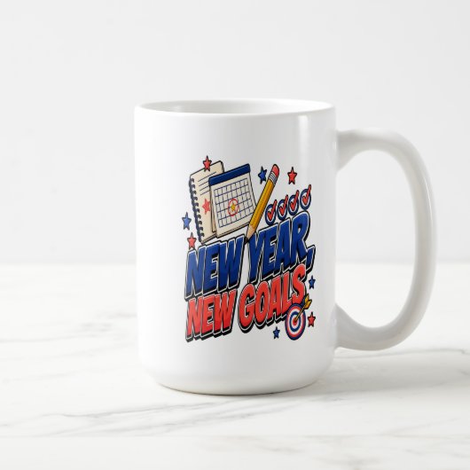 新年 新たな目標 コーヒーマグカップ (右)