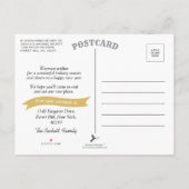 新年，新家の休日の引越しのお知らせ 案内ポストカード (裏面)