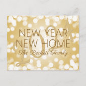 新年，新家の休日の引越しのお知らせ 案内ポストカード (正面)