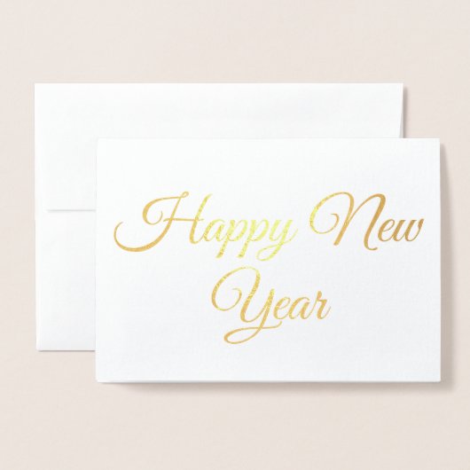 新年 箔カード (封筒付き正面)