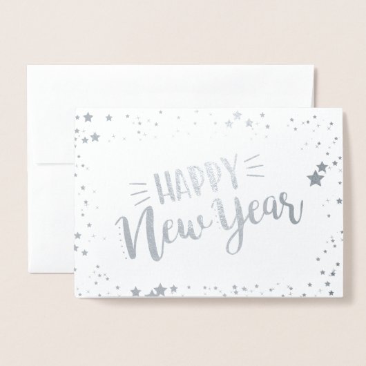 新年 箔カード (封筒付き正面)