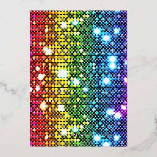 新年 箔招待状 (裏面)