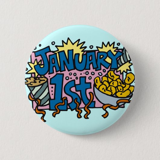 新年 缶バッジ (正面)