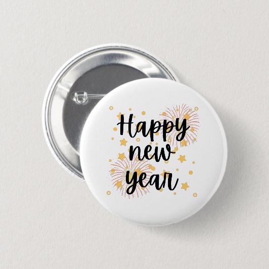 新年 缶バッジ (正面&裏面)