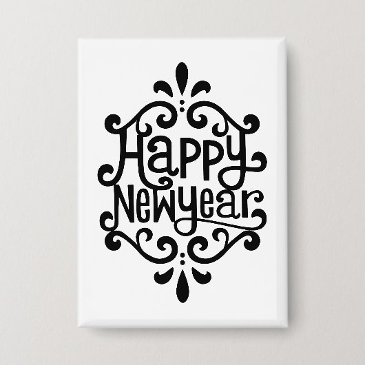 新年 缶バッジ (正面)