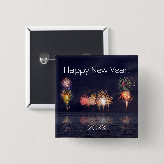 新年 缶バッジ (正面&裏面)
