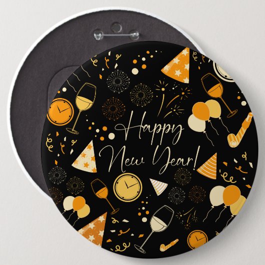新年 缶バッジ (正面&裏面)