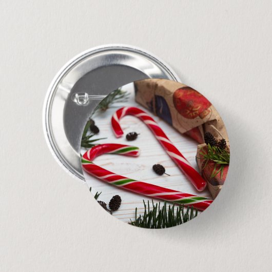 新年 缶バッジ (正面&裏面)