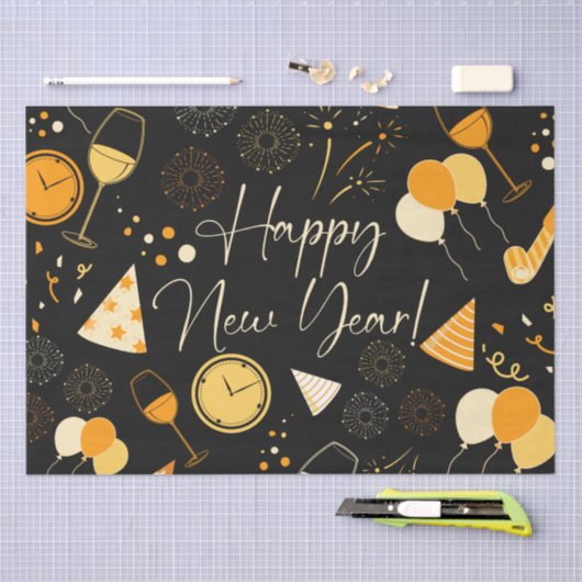 新年 薄葉紙 (クラフト)