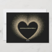 新年 |金ゴールド黒 | 3フォトカード シーズンカード (裏面)