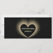 新年 |金ゴールド黒 | 4枚のフォトカード (裏面)