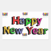 新年 長方形シール (正面)