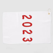 新年， 2023, number 2023, new year gift, 2023,  ゴルフタオル (横)
