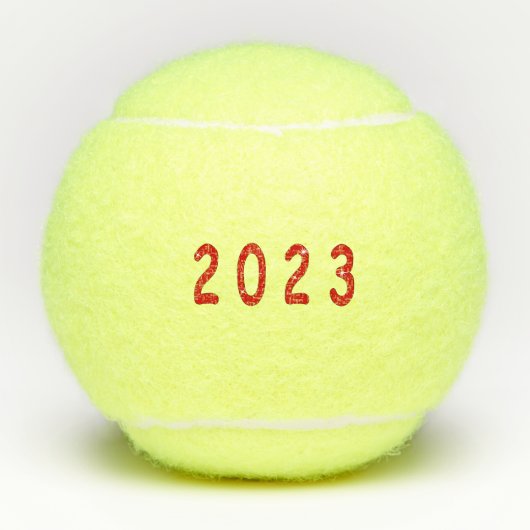 新年， 2023, number 2023, new year gift, 2023,  テニスボール (正面)
