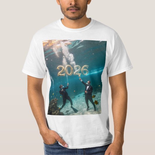 新年 2026 Tシャツデザイン Tシャツ (正面)